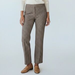 Trina Turk Tailored Trousers Houndstooth Check Plaid Size 6 Dress Pants